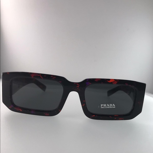 Authentic- New - PRADA 06YS 06V5S0 Abstract Orange Dark Grey - Picture 14 of 15